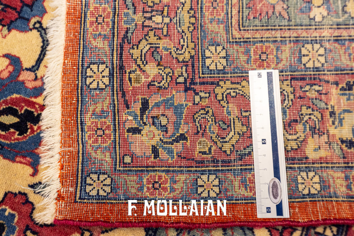 Antique Tehran Rug Beige Field n°:585188